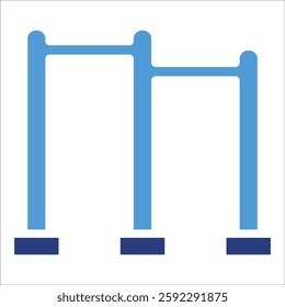 Pull-Up Bar Icon Element For Design