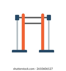 Pull-Up Bar Icon for Strength Training. Design of Fitness and Gym Icons.