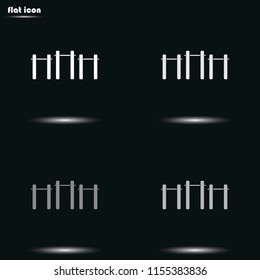 Pull-up flat grayscale vector icon. Athletics object illustration.