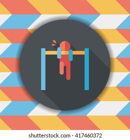 pull-up flat icon with long shadow,eps10