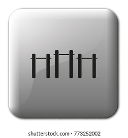 Pull-up flat vector icon. Athletics object illustration.