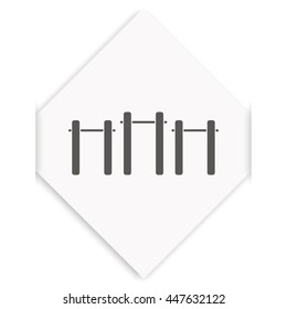 Pull-up icon. Athletics object illustration.