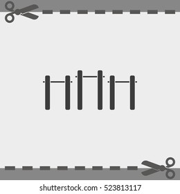 Pull-up icon. Athletics object illustration.