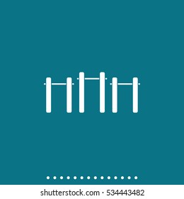 Pull-up icon. Athletics object illustration.