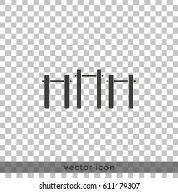Pull-up icon. Athletics object illustration.