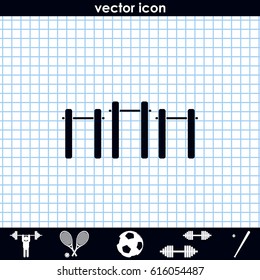 Pull-up icon. Athletics object illustration.