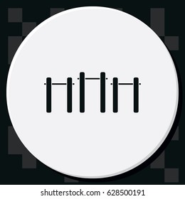 Pull-up icon. Athletics object illustration.