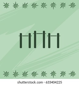 Pull-up icon. Athletics object illustration.