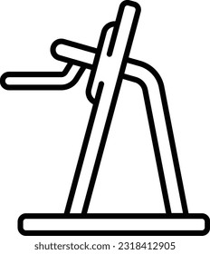 pull-ups using the padded grips vector outline icon design, Healthy lifestyle symbol, Calisthenics sign, Circuit training equipment stock illustration, Power Tower concept