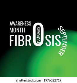 Pulmonary Fibrosis Awareness Month. Geometric design suitable for greeting card poster and banner