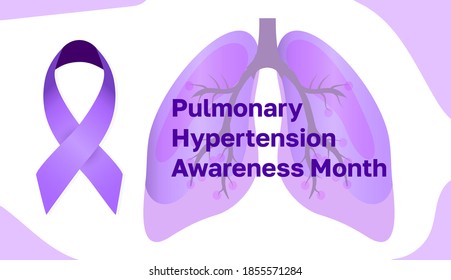 Pulmonary Hypertension Awareness Month Celebrated November Stock Vector ...