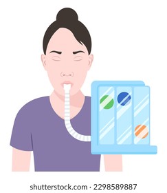 Pulmonary lung function test or spirometry Volumetric body exercise Chest pain Coughing Difficulty breathing dyspnea Wheezing measure treat cardiopulmonary total capacity bullous asbestosis diagnostic