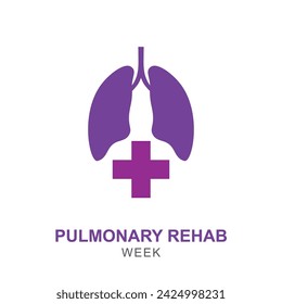 Pulmonary Rehab Week background. Health Diseases. Vector illustration.