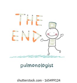 pulmonologist from cigarettes to put the words " the end"