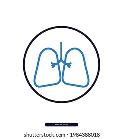 Pulmonology icons. Medical and Health professional icons, Medical Sign and Symbols, Vector illustration, Illustration eps 10