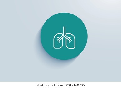 Pulmonology Treatment Icon Vector Design