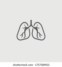 Pulmonology Vector Icon Illustration Sign