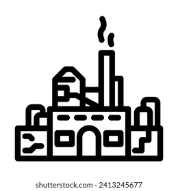 vector de icono de línea de papel de molino de pulpa. señal de papel de molino de pulpa. símbolo de contorno aislado ilustración negra