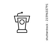 Pulpit icon vector illustration logo template for many purpose. Isolated on white background.