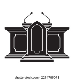 Pulpit symbol icon,logo vector illustration design template