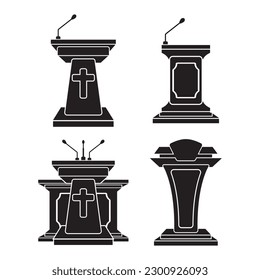Pulpit symbol icon,logo vector illustration design template