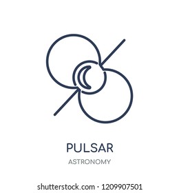 Pulsar icon. Pulsar linear symbol design from Astronomy collection.