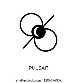 Pulsar icon. Pulsar symbol design from Astronomy collection.