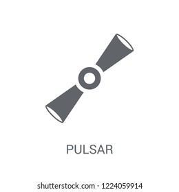 Pulsar icon. Trendy Pulsar logo concept on white background from Astronomy collection. Suitable for use on web apps, mobile apps and print media.