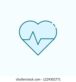 pulse 2 colored line icon. Simple colored element illustration. pulse outline symbol design from Scientifics study set