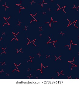 Pulse beat stunning element trendy design vector Illustration colorful background.eps