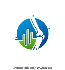 Pulse Bone logo vector template, Creative bone logo design concepts