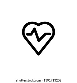 pulse cardiogram icon vector illustration