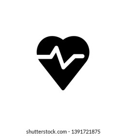pulse cardiogram icon vector illustration