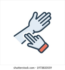Pulse colorful vector illustration icon 