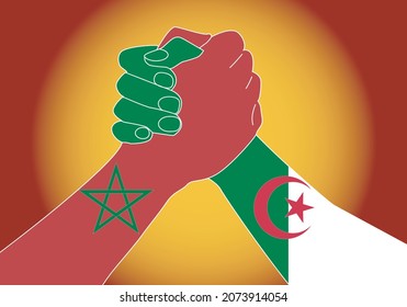 
Pulse or fight between Morocco and Algeria and in between Spain. Political crisis between Morocco and Algeria
