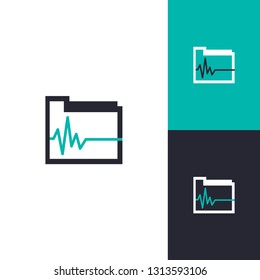Pulse Folder Logo Inspiration Translate