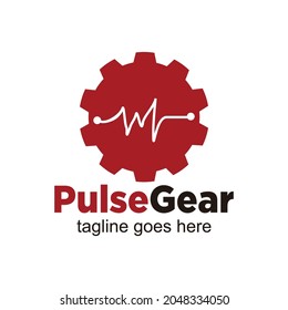 Pulse Gear logo design template