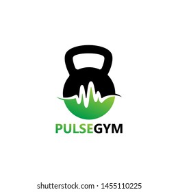 Pulse Gym Logo Template Design Vector, Emblem, Design Concept, Creative Symbol, Icon