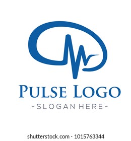 Pulse and Health care Logo Vector