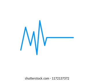 Pulse Health Medical Icon Vector Logo Template Illustration Design