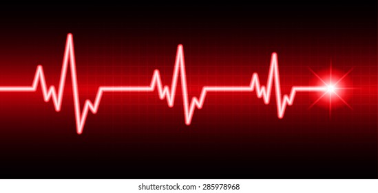 pulse heart glossy web icon on dark purple red background. Light Abstract Technology background for computer graphic website and internet. spark, sparkle. infographics.