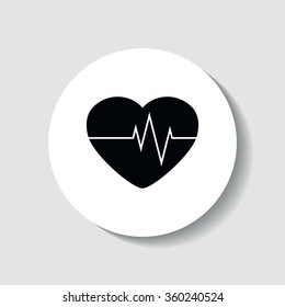 Pulse heart icon.