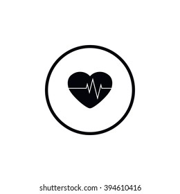 Pulse heart icon.