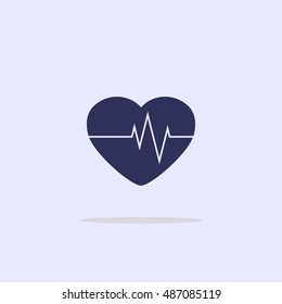 Pulse heart icon.