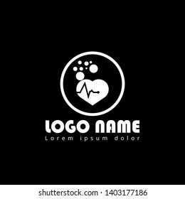 Pulse heart Logo Template Design.pulse icon