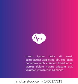 Pulse heart Logo Template Design.pulse icon