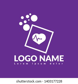 Pulse heart Logo Template Design.pulse icon