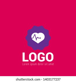 Pulse heart Logo Template Design.pulse icon