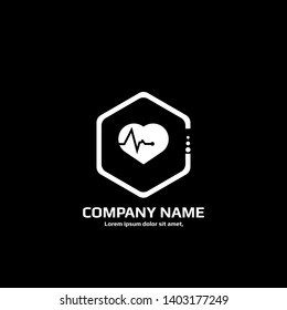 Pulse heart Logo Template Design.pulse icon