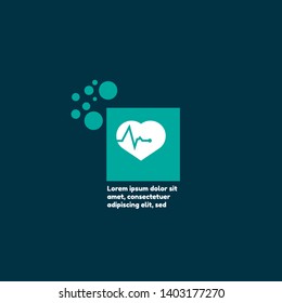 Pulse heart Logo Template Design.pulse icon
